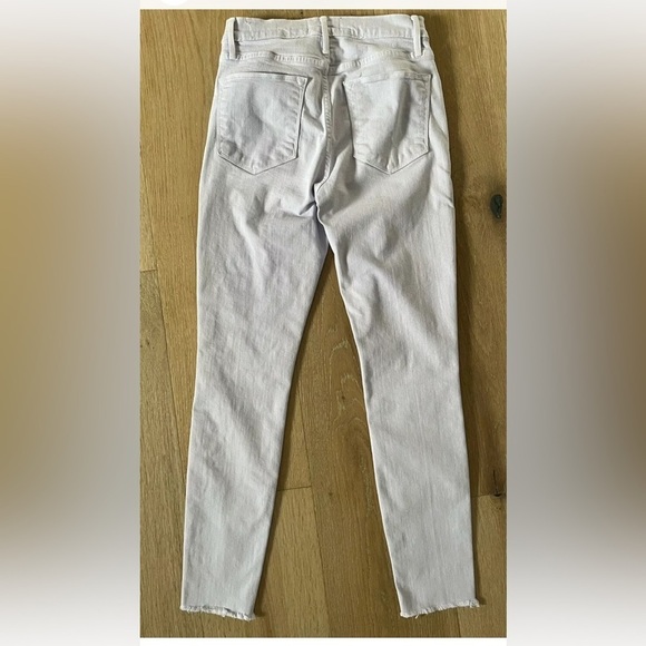 FRAME Denim Le High Skinny Raw Hem Ankle Jeans in Lavender Purple Size 27 *H28 - Picture 4 of 4